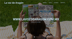 Desktop Screenshot of lavozdearagon.com.mx