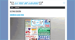 Desktop Screenshot of lavozdearagon.com