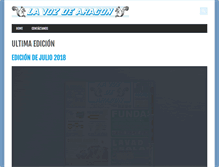 Tablet Screenshot of lavozdearagon.com